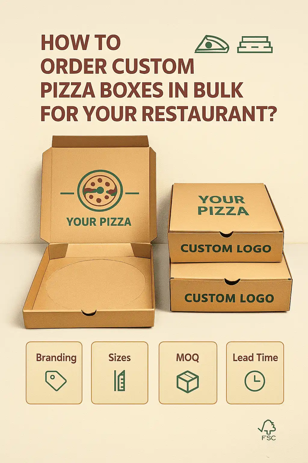 How to Order Custom Pizza Boxes in Bulk for Your Restaurant?